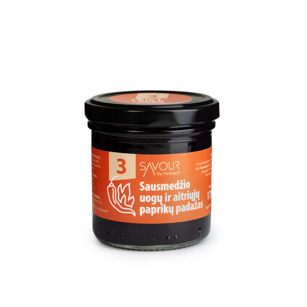 Sausmedžio uogų ir aitriųjų paprikų padažas (175ml) Savour by haskap.lt